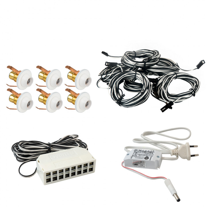 Razsvetljava za savno Led Lite 6, bela
