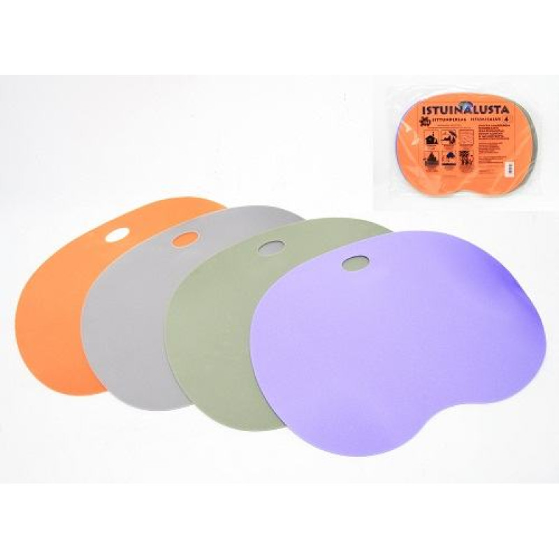 Barvni sedeži za savne, 4 kos.