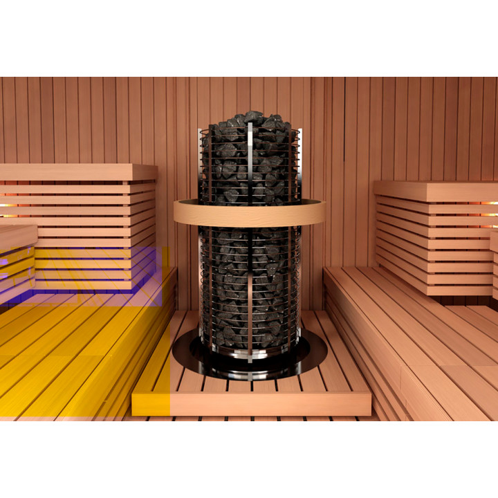 Električna peč za savno – SAWOTEC Tower, brez krmilne enote, TH9-120NS-P