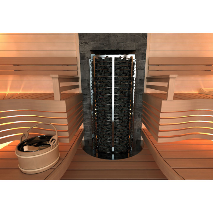 Električna peč za savno – SAWOTEC Tower Wall, brez krmilne enote 6 kW