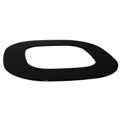 Vgradna prirobnica - HELO Himalaya, črno steklo 