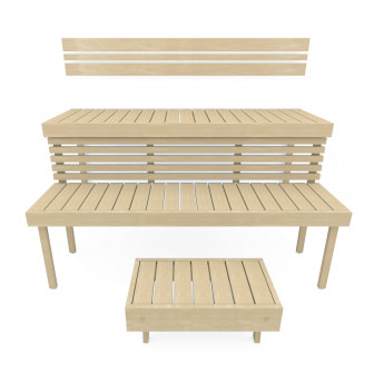 Modularna klop za savno STANDART, Aspen