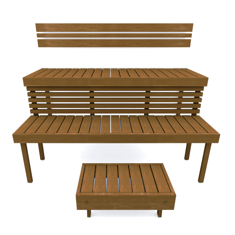 Modularna klop za savno STANDART, Termo-trepetlika