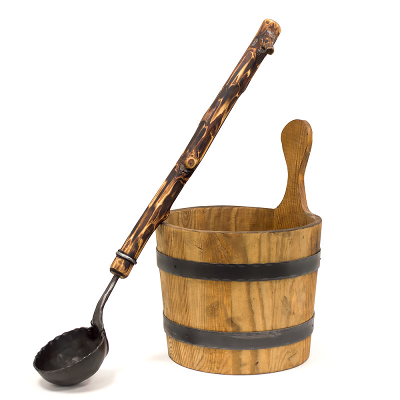 Vedro in zajemalka Legend kovani komplet 7,0 L