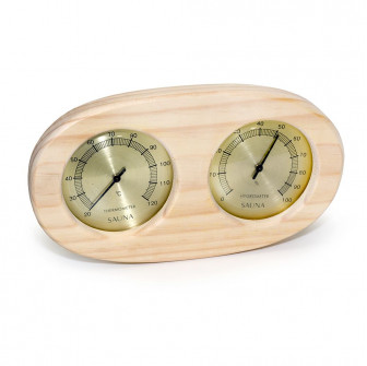Termo-higrometer SAUFLEX, horizontalni, ovalni