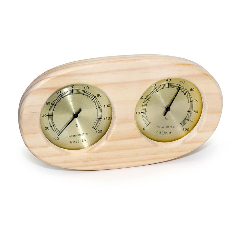 Termo-higrometer SAUFLEX, horizontalni, ovalni