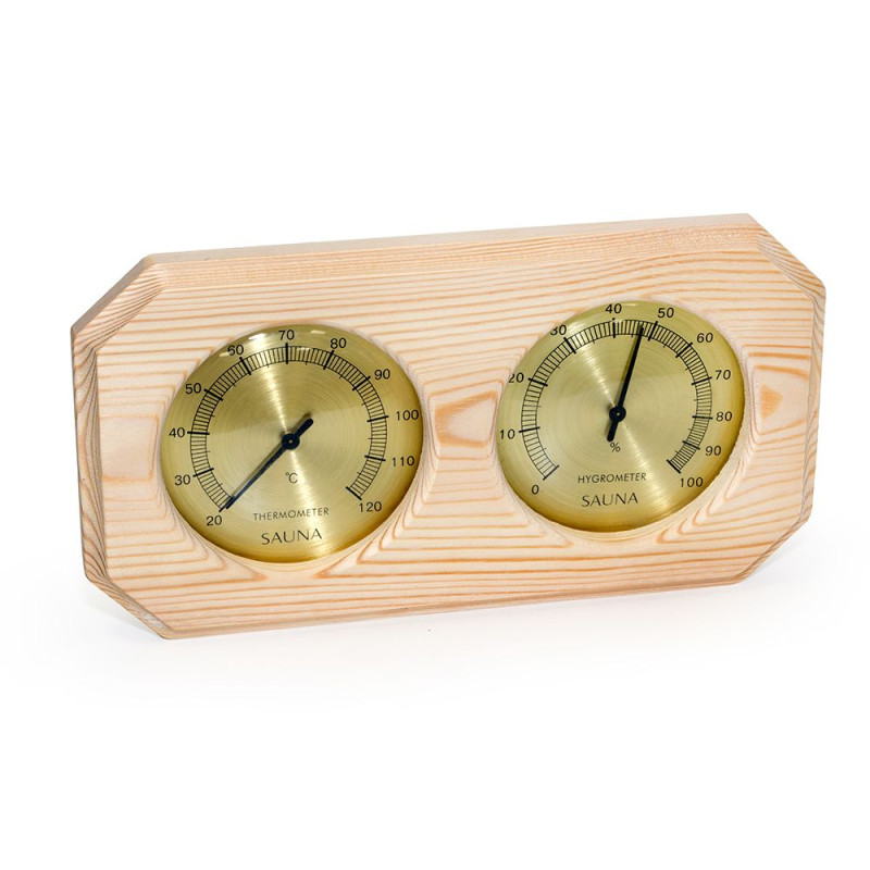 Termo-higrometer SAUFLEX, horizontalni, osmerokotni