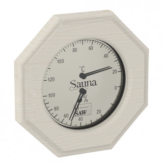 Termo-higrometer SAWO 241-THA, osmerokotni, trepetlikast