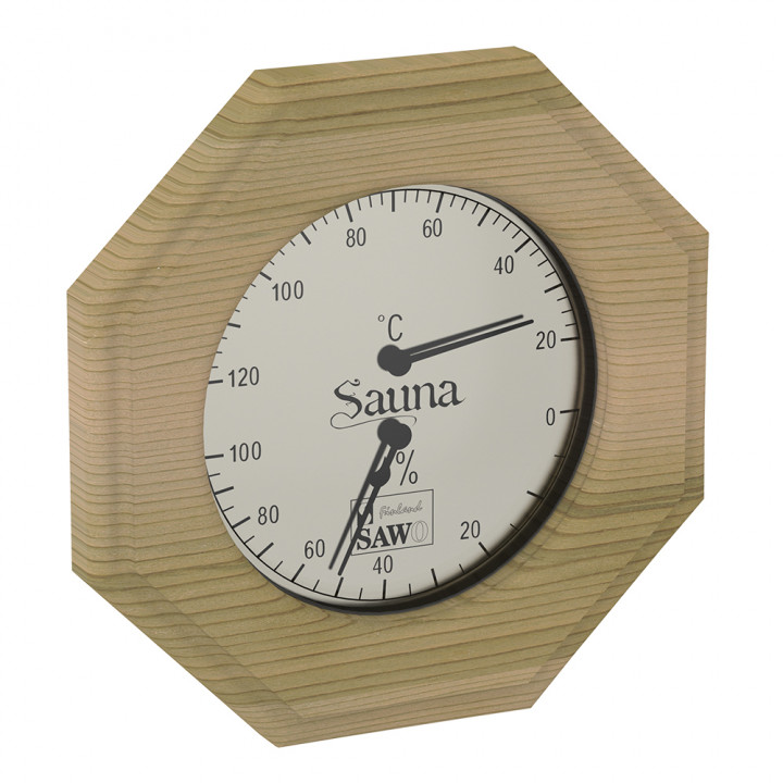 Termo-higrometer SAWO 241-THD, osmerokotni, cedrov