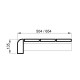 Klop za savne, toplotno obdelan bor, 135x654x1800-2400mm