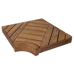 Vogalni modul za modularne klopi za savne, borov 