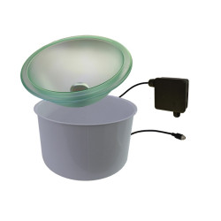 CARIITTI LED osvetljena posoda z ventilom za izpust vode 5 l 