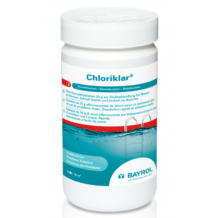 Hitro topne klorne tablete Chloriklar, 1 kg