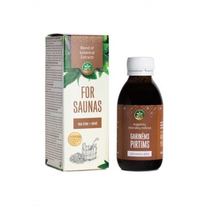 Mešanica rastlinskih izvlečkov z eteričnimi olji čajevca in mete, 150 ml