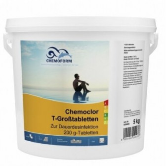 Počasi raztapljajoči se klor CHEMOCLOR T-tablete 200 g, 5 kg