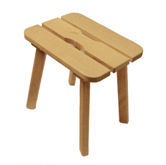 Tabure iz jelše, M 400 x 300 x 410 mm