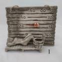 Keramični termometer za savno - sodček za dišave - 1