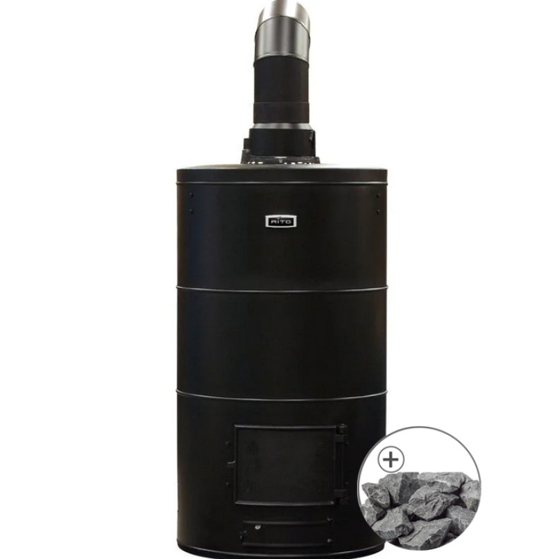 Peč za savno na drva - AITO AK-68, s tradicionalnimi kamni