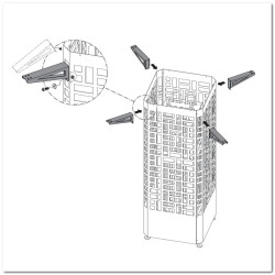 Montažni nosilci za ohišje pečice EOS Edge 