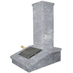Kamniti zaključek dimnika, milnica, 790 mm  Kamniti zaključek dimnika, milnica, 790 mm