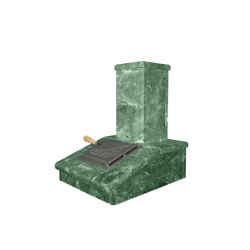 Kamnita obloga dimnika, serpentina, 540 mm  Kamnita obloga dimnika, serpentina, 540 mm