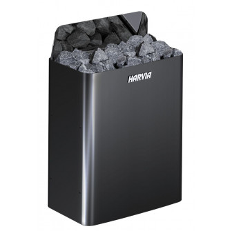 Električna peč za savno - HARVIA The Wall Black Steel SW45E 4,5 kW