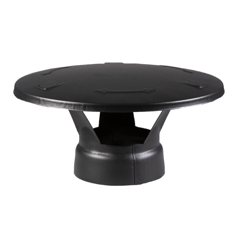 Rezervni del za grelnike jekleni dimnik HARVIA - Dežna kapa, črna