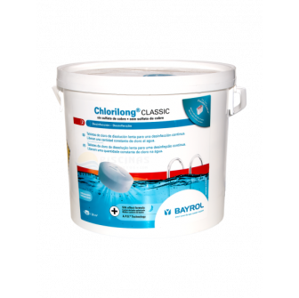 Počasi topne klorne tablete Chlorilong Classic 250, 5 kg
