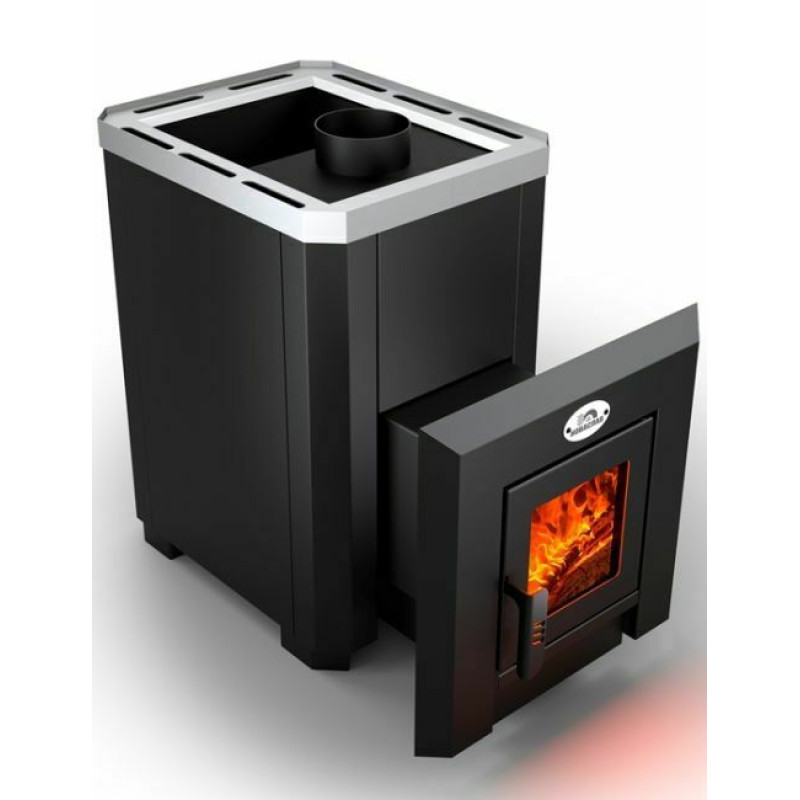 Savna peč na drva - NOVA KLASSIK 26 s steklenimi vrati