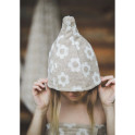 Bombažna savna kapa - FLOWERS - 1