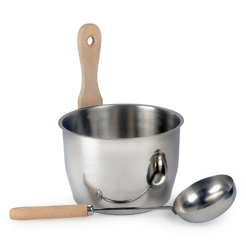Set vedro in zajemalka za savno, VEČ PARE, OPTIMAL 4 L
