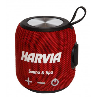Vodoodporen zvočnik za savno HARVIA, rdeč