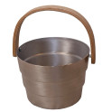 SAUNIA PYORRE set vedro in zajemalka 6 l, aluminij - 1