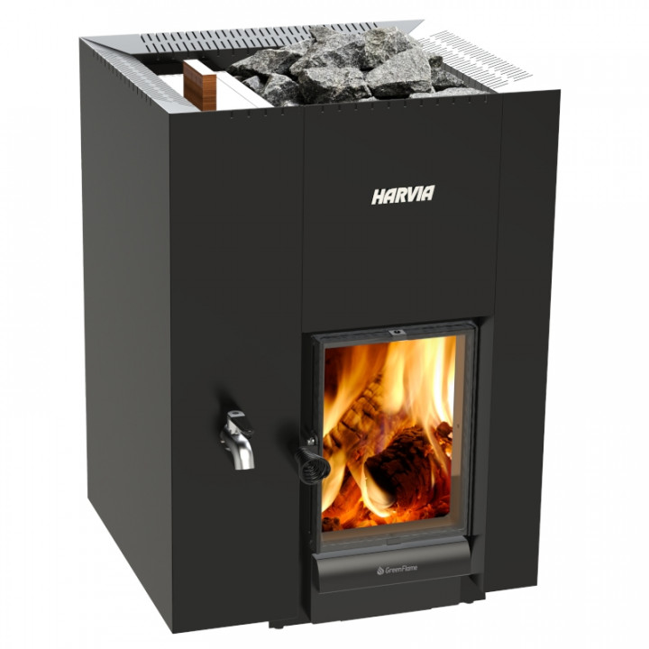 Peč za savno na drva - HARVIA Linear 22 GreenFlame LS