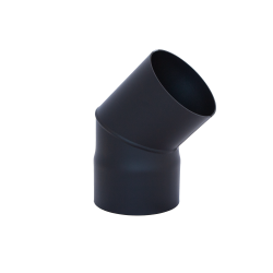 HARVIA koleno 45°, črno  HARVIA koleno 45°, črno