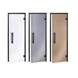 AD steklena vrata za savno, črn okvir  AD steklena vrata za savno, črn okvir