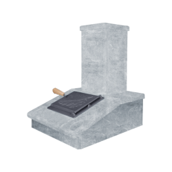 Kamniti zaključek dimnika, Talkochlorite, 540 mm  Kamniti zaključek dimnika, Talkochlorite, 540 mm