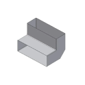 Koleno ozko 50x150, 90° - 0