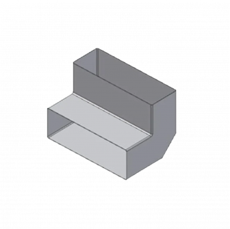 Koleno ozko 50x150, 90°