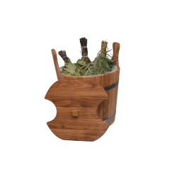 Leseno vedro za metlice, hrast, 12l 