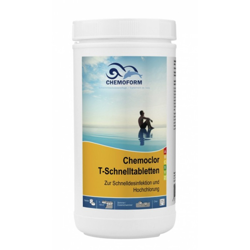 Hitro topne klorne tablete CHEMOCLOR, 1 kg