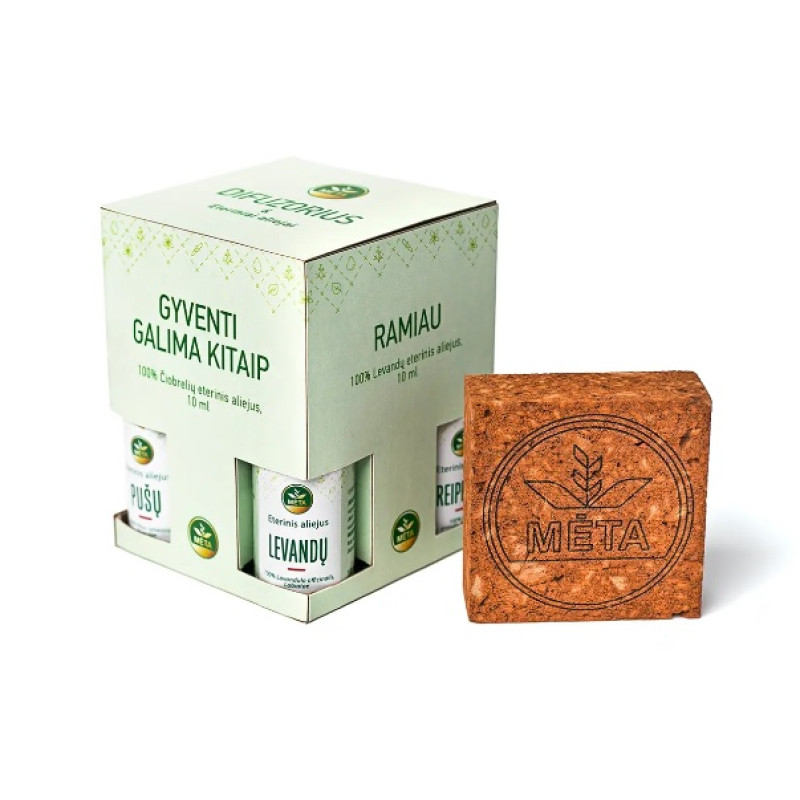 Difuzor in mešanice eteričnih olj - Mint life set