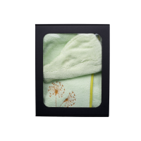 Darilni set v darilni škatli za NJO. Ženska savna kapa in predpasnik SVETLO ZELENA