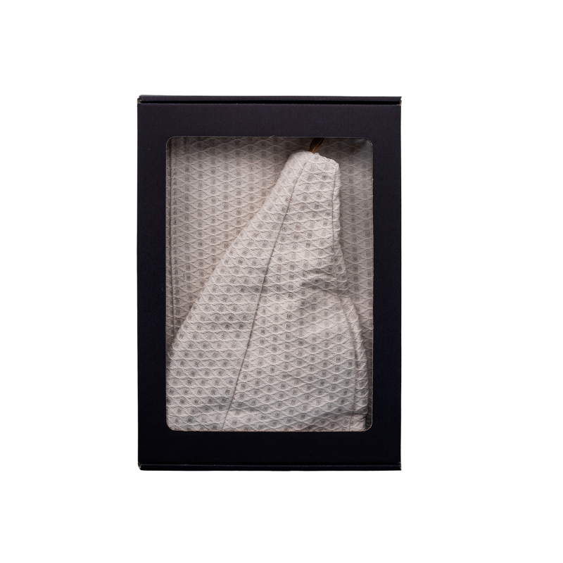 Darilni set v darilni škatli za NJEGA. Moška savna kapa in predpasnik - LAN