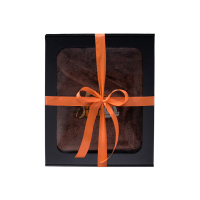 Darilni set v darilni škatli za NJEGA. Moška savna kapa in predpasnik - RJAVA