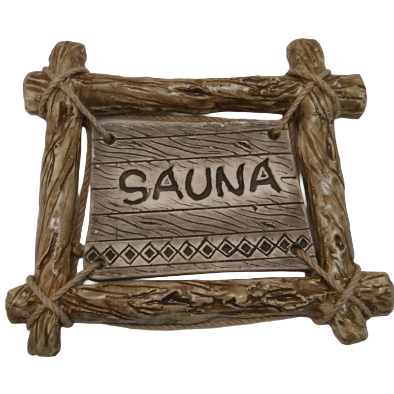 Vratna plošča SAUNA z okvirjem veje