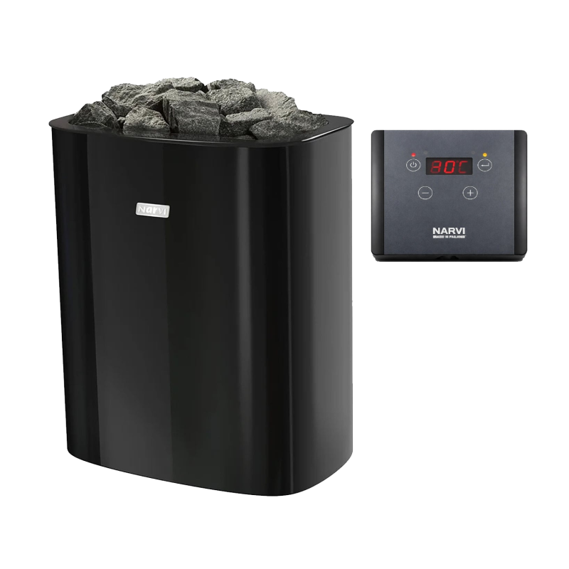 Električna peč za savno - NARVI NC Electric, črna 6 kW