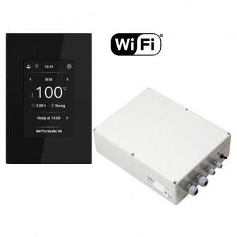 Nadzorna plošča za električno peč za savno - TULIKIVI WIFI s kontaktorsko omarico