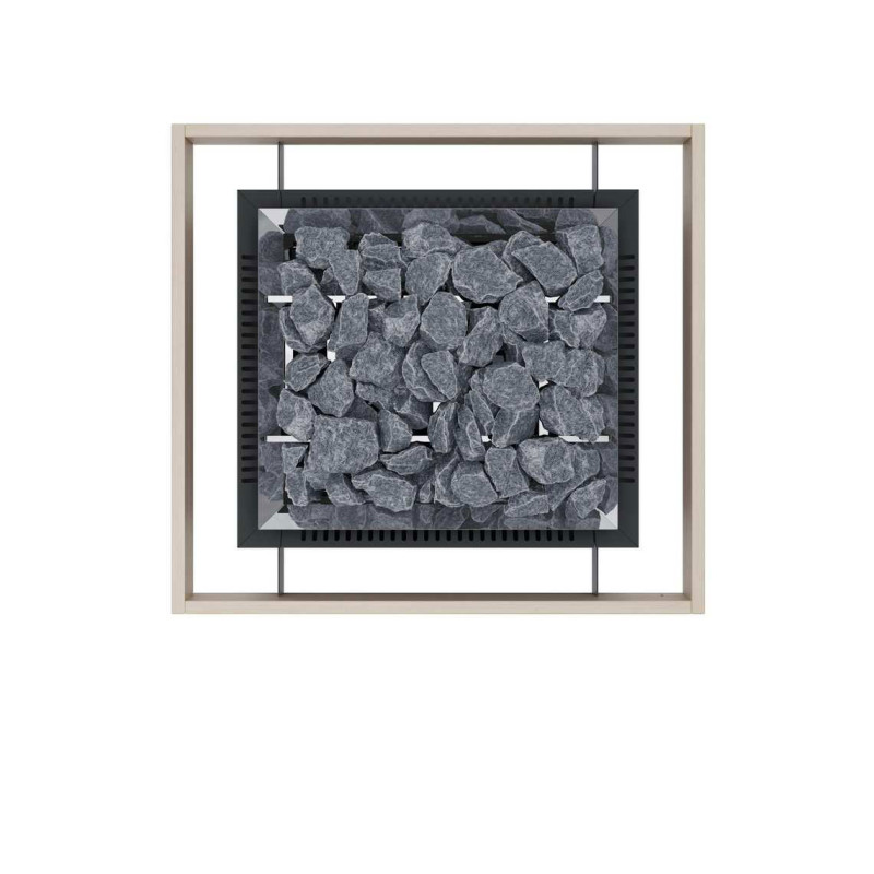 Varnostna ograja - za grelec EOS Mega S HD z montažnimi nosilci, oreh