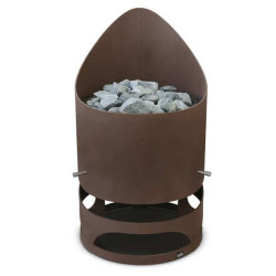 Električna peč za savno - EOS Zeus HD, rjava 